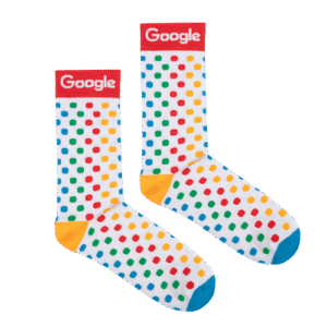 Google Polka Dot Socks