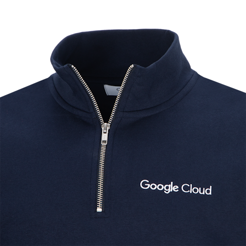 Google Cloud Quarter Zip Navy - Image 2